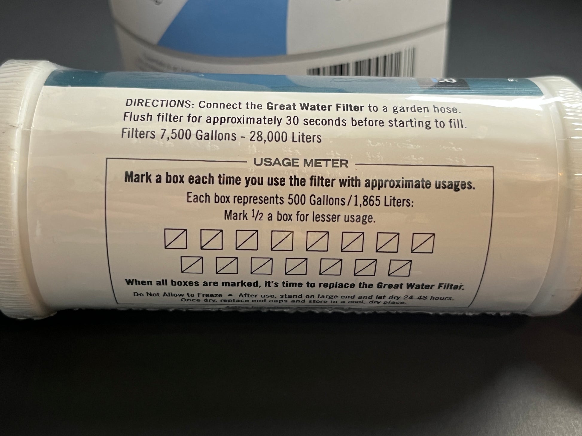 "Great Water Filter" garden hose prefilter for filling hot tubs/pools. 